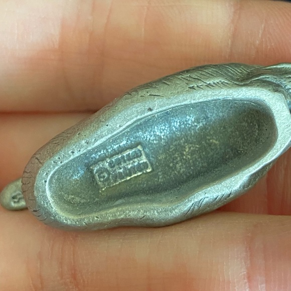 CUTERI Miniature Set of 2 Pewter Ducks Vintage - Picture 5 of 7